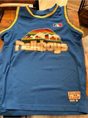 Nellkboys Blue Retro Basketball Jersey by